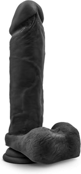Au Naturel Bold Massive Realistic Dildo With Balls Black 9 Inch Realistic Dildos